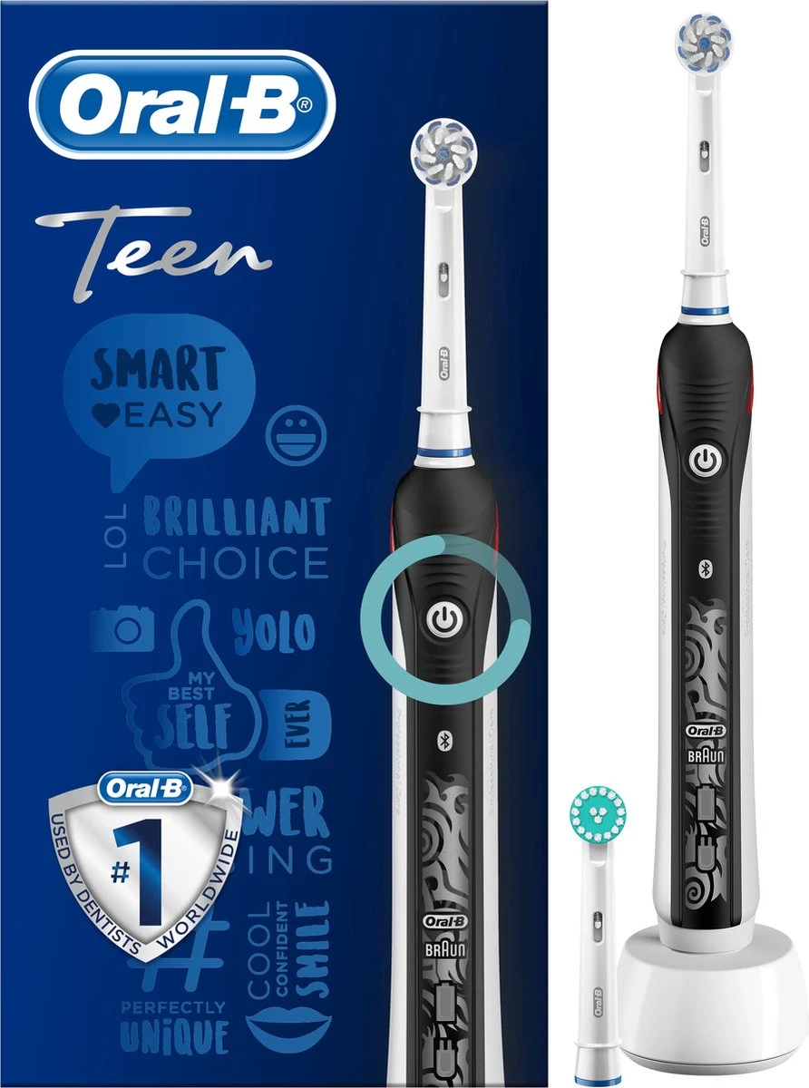 Oral B Oral-B Smartseries Teen - Elektrische Tandenborstel - Powered By Braun - 1 Handvat En 2 Opzetborstels 3 Oral B Oral-B Smartseries Teen - Elektrische Tandenborstel - Powered By Braun - 1 Handvat En 2 Opzetborstels