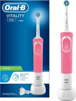 Oral B Oral-B Vitality 100 Roze CrossAction - Elektrische Tandenborstel - Powered By Braun 19 Oral B Oral-B Vitality 100 Roze CrossAction - Elektrische Tandenborstel - Powered By Braun -Oral B 898x1200 2