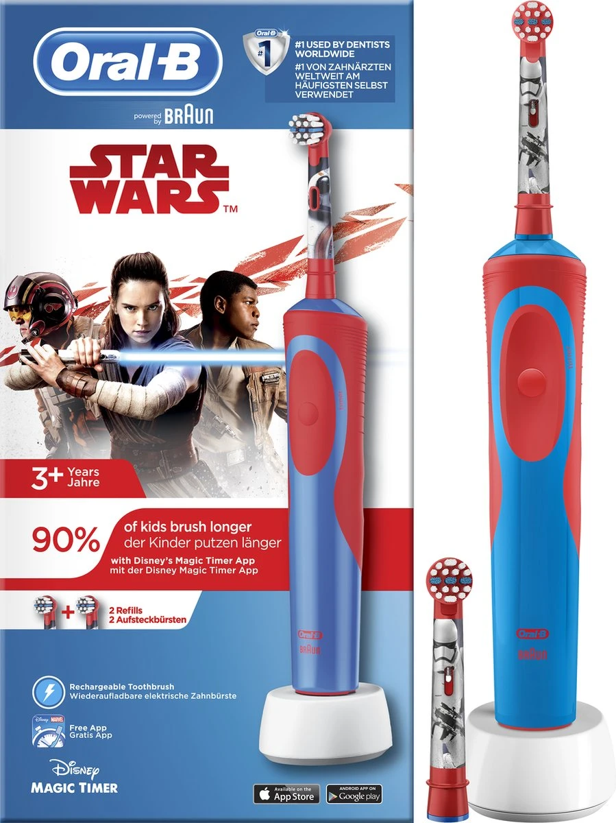 Oral B Oral-B Vitality Star Wars - Elektrische Tandenborstel Voor Kinderen 19 Oral B Oral-B Vitality Star Wars - Elektrische Tandenborstel Voor Kinderen - Afbeelding 17