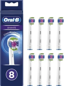 Oral B Oral-B 3D White - Met CleanMaximiser-technologie - Opzetborstels - 8 Stuks - Brievenbusverpakking -Oral B 899x1200 5