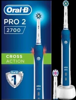 Oral B Oral-B Pro 2 2700 CrossAction - Elektrische Tandenborstel - Blauw, Wit 19 Oral B Oral-B Pro 2 2700 CrossAction - Elektrische Tandenborstel - Blauw, Wit -Oral B 911x1200